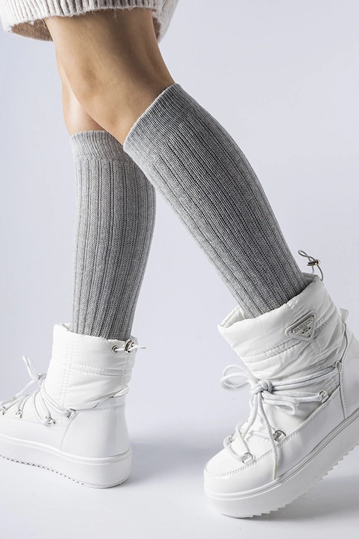 Botas de nieve blancas con...