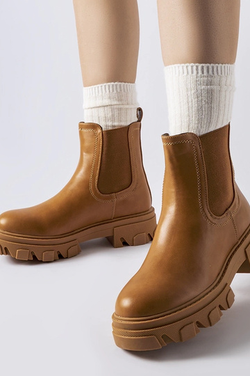 Botines invernales marrones...