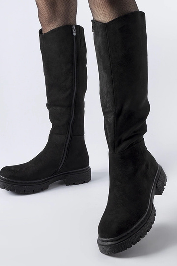 Botas planas negras con...