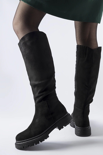 Botas planas negras con... 2