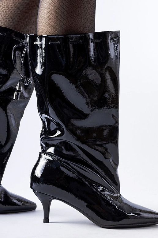 Botas negras de tacón bajo Clinton