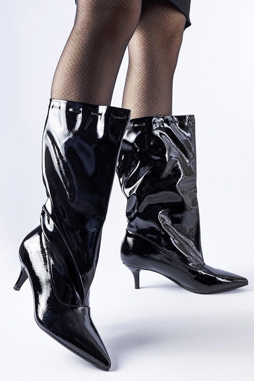 Botas negras de tacón bajo Clinton