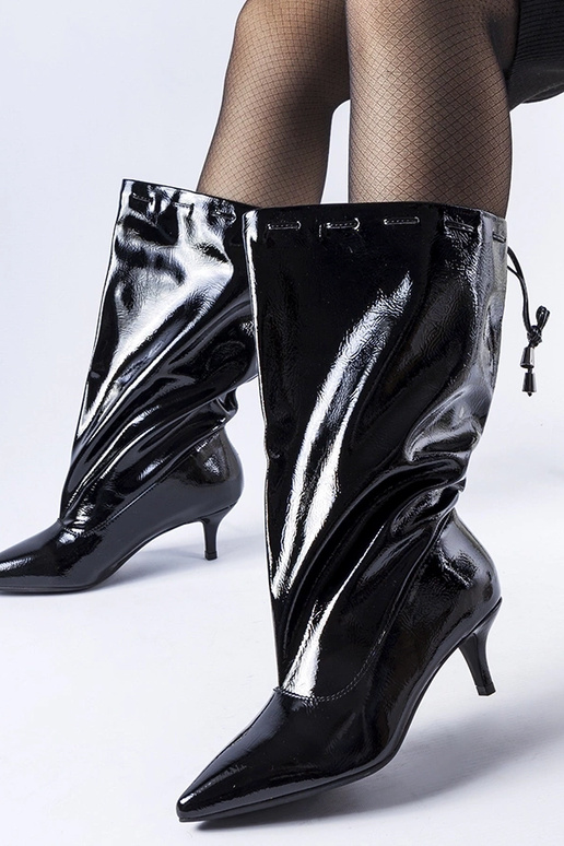 Botas negras de tacón bajo Clinton