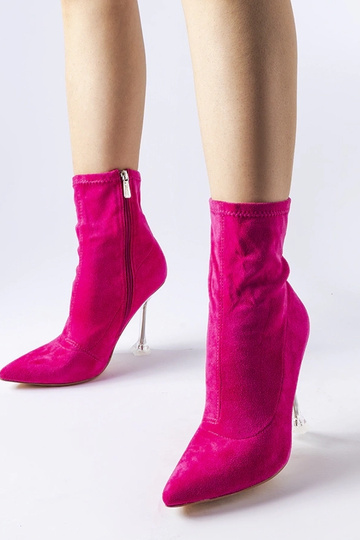 Botines rosas con tacón decorativo Ferguson 2