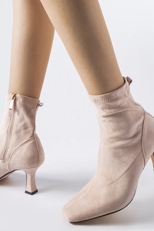 Botines rosas de tacón bajo Lucerne