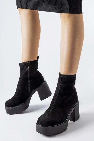 Botines negros gruesos de piel natural Albertino 2