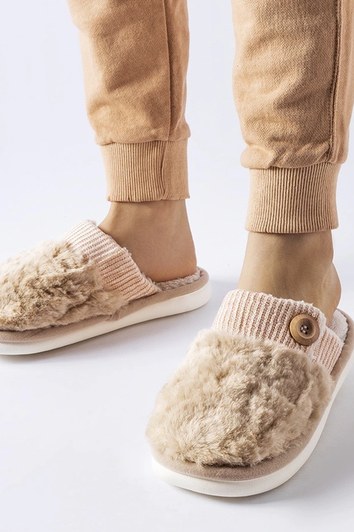 Pantuflas beige con aislamiento Lakeland