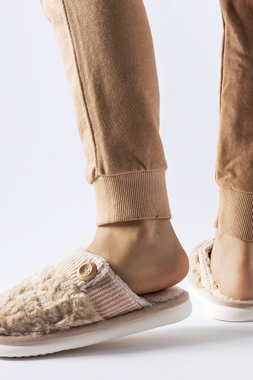 Pantuflas beige con... 2