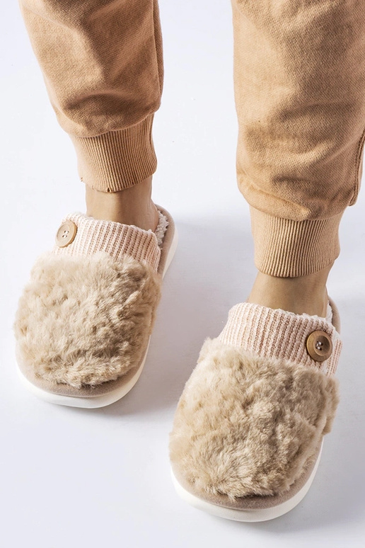 Pantuflas beige con aislamiento Lakeland