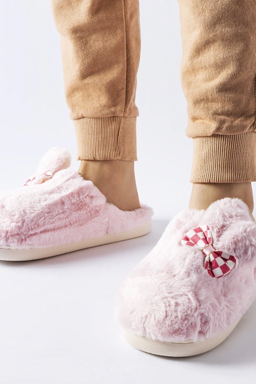 Zapatillas de estar por casa de mujer aislantes rosas con orejas Buga