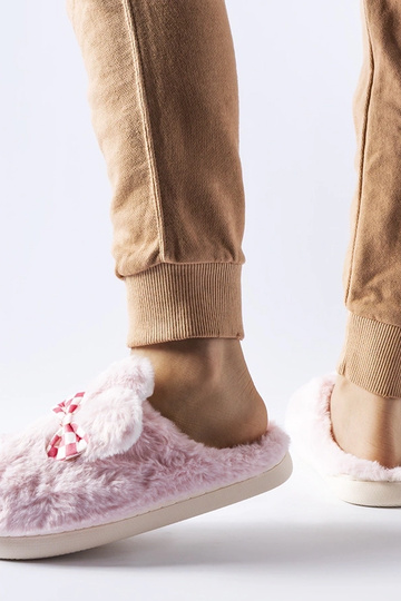 Zapatillas de estar por casa de mujer aislantes rosas con orejas Buga 2