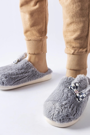 Zapatillas de estar por casa de mujer aislantes grises con orejas Buga