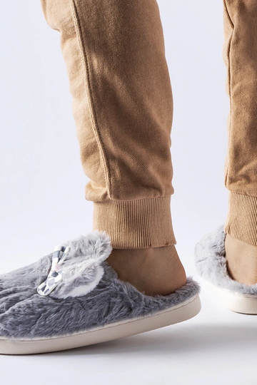 Zapatillas de estar por casa de mujer aislantes grises con orejas Buga 2