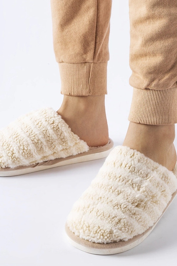 Pantuflas cálidas de rayas... 2