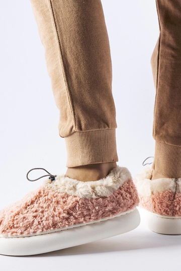 Zapatillas de estar por casa rosas cálidas con tacón cerrado Aurelio 2