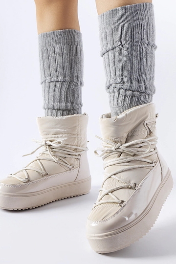 Botas de nieve beige...