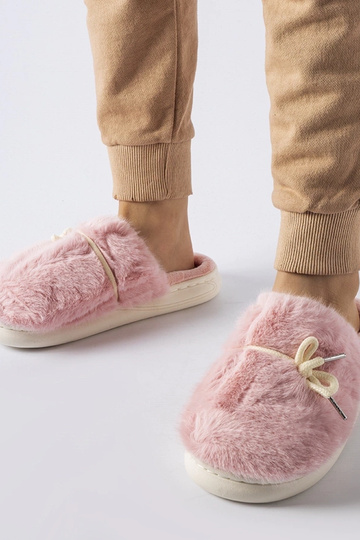 Zapatillas rosas con cordón decorativo Medoro 2