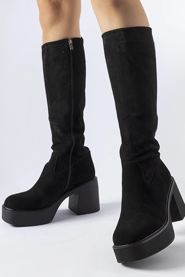 Botas negras aislantes con tacón de bloque Zito 2