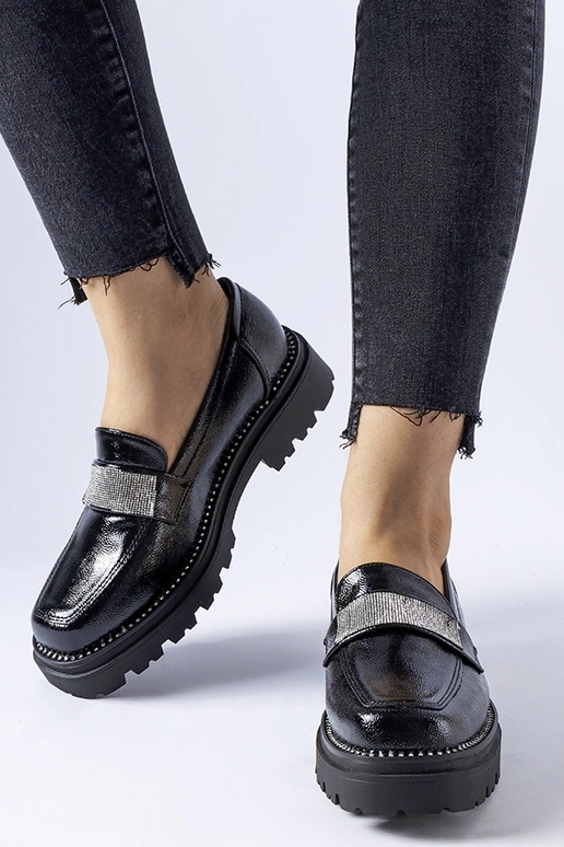 Mocasines Fecteau de piel de charol...