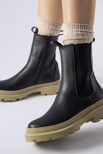 Botines de georgette negro... 2