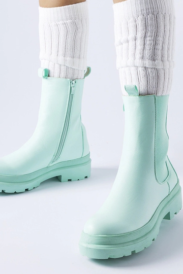 Botines verde claro...