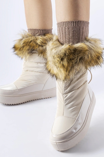 Botas de nieve beige con... 2