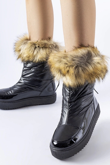 Botines negros de nieve con...