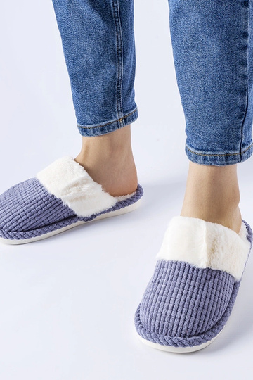 Pantuflas cálidas azules... 2