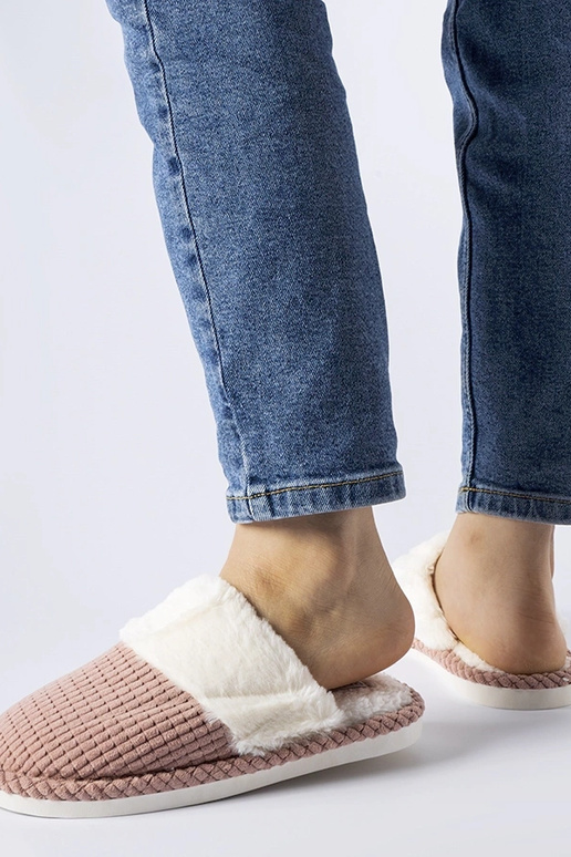 Pantuflas cálidas rosas Frappier