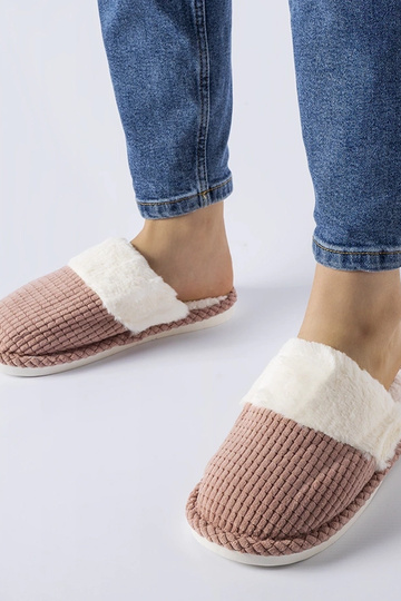Pantuflas cálidas rosas Frappier 2