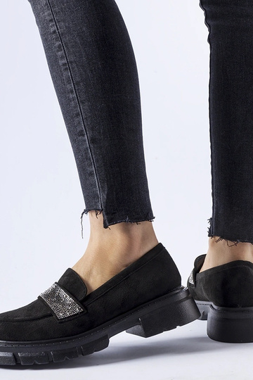 Zapatos negros de ante sintético Nicholls 2