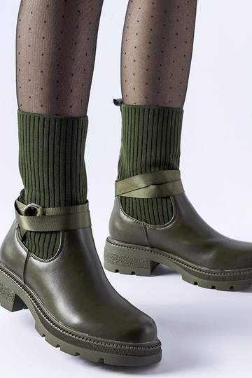 Botines tipo calcetín...