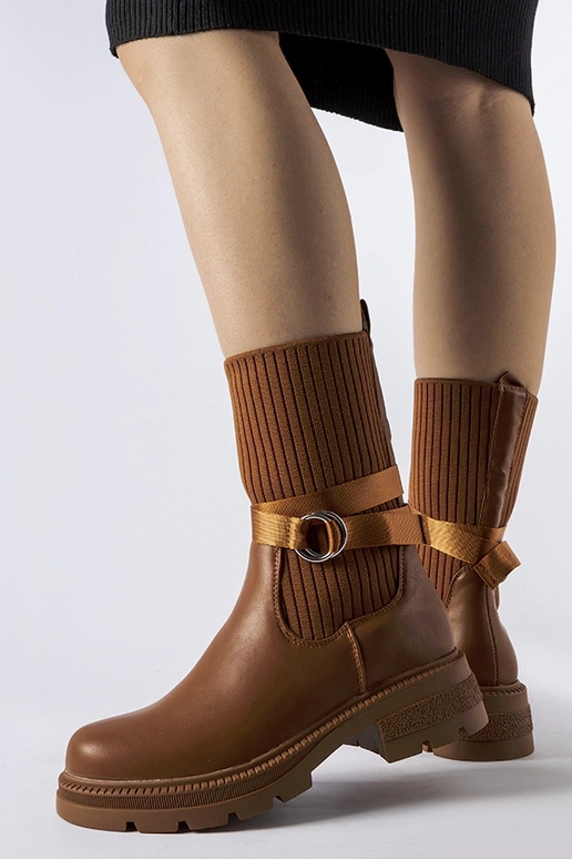 Botas marrones con aislamiento tipo...