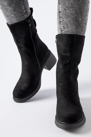 Botines negros de ante... 2