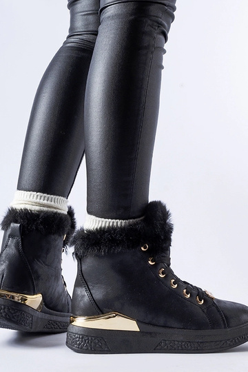 Zapatillas altas negras con...