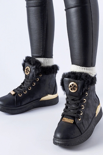 Zapatillas altas negras con... 2