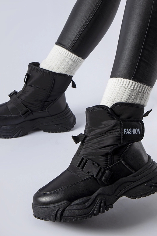 Botas de nieve negras con aislamiento...