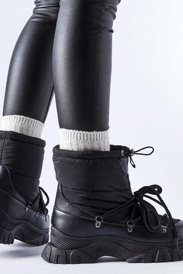 Botas de nieve negras con aislamiento Aubine
