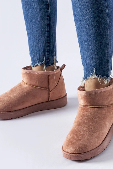 Botas de nieve cortas con aislamiento rosa Guglielma
