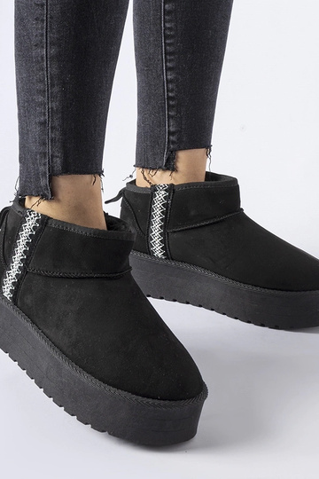 Botas negras de nieve con...