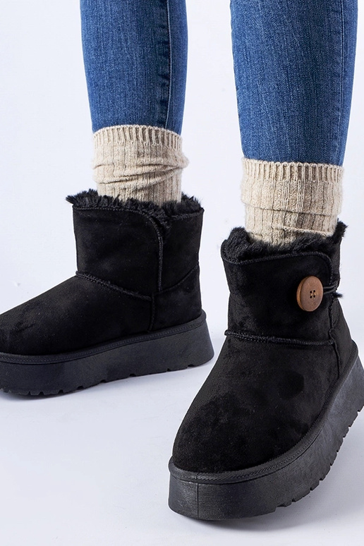 Botas de nieve negras con aislamiento...