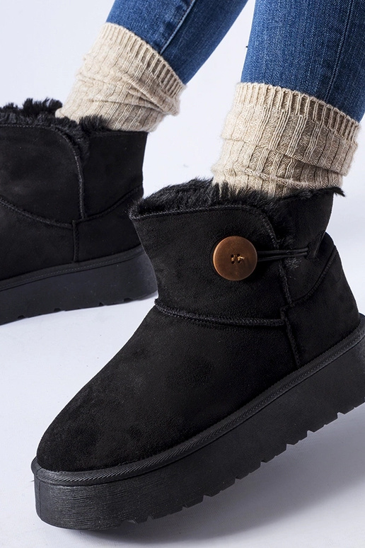 Botas de nieve negras con aislamiento...