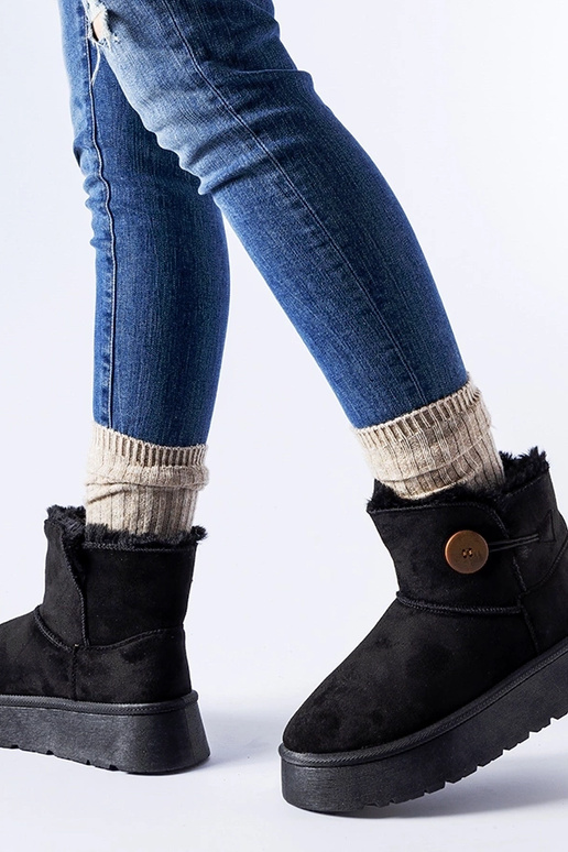 Botas de nieve negras con aislamiento...