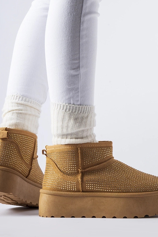 Botas de nieve marrones con...