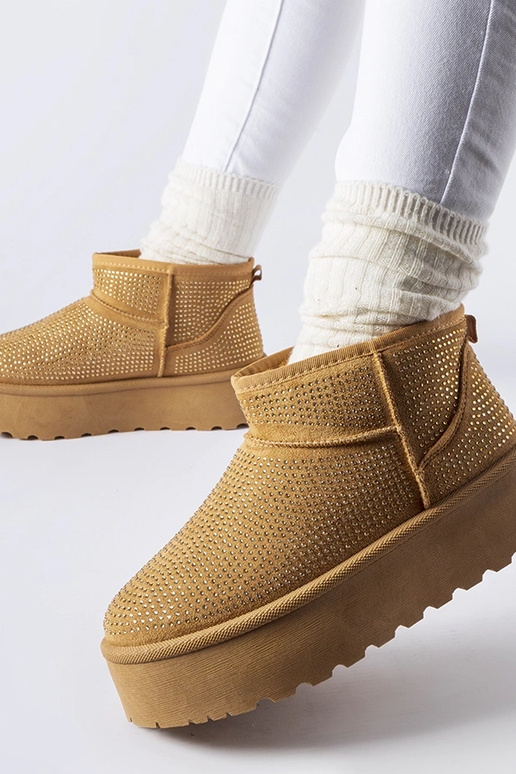 Botas de nieve marrones con...