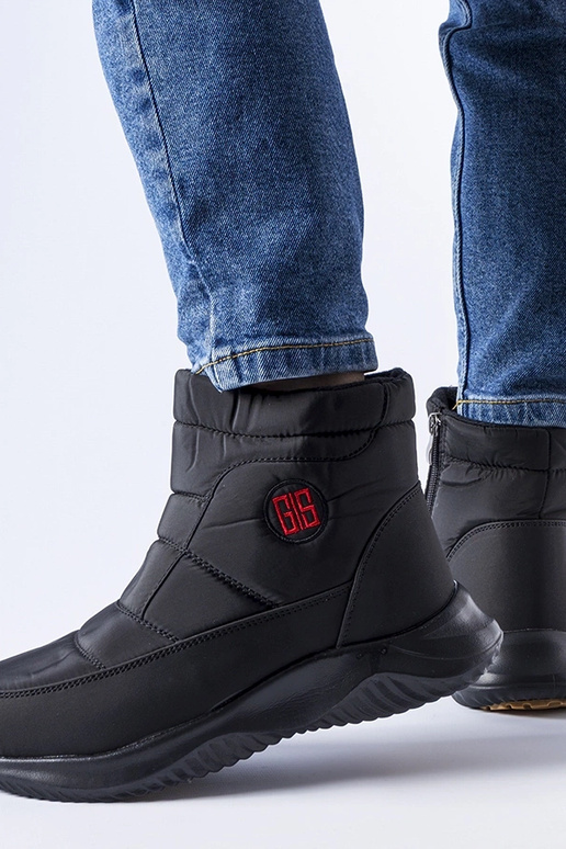 Botas de nieve cortas negras con...