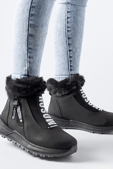 Zapatillas altas negras con...