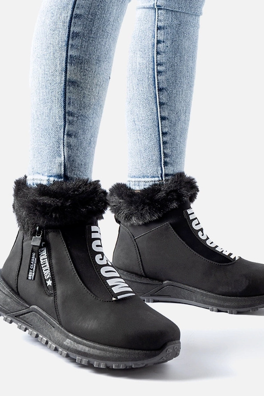 Zapatillas altas negras con...