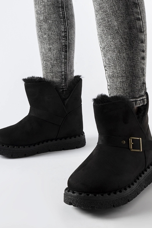 Botas de nieve negras con aislamiento...