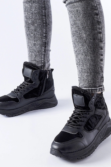 Zapatillas altas negras con...